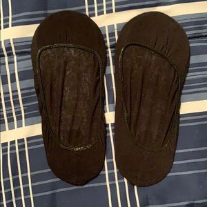 Black invisible socks